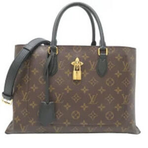 Louis Vuitton Flower Tote Handbag Monogram Macassar Brown
